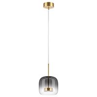 804008 Люстра CUPOLA LED 9W 450LM ЗОЛОТО/ДЫМЧАТЫЙ 3000K