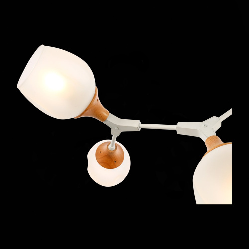 SLE113502-05 Светильник потолочный Белый, Светлое дерево/Белый E27 5*60W CIOTOLLA фото 8