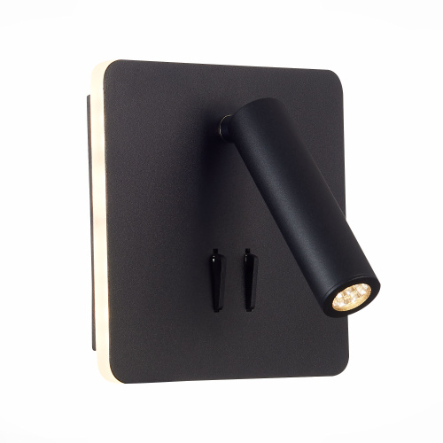 SL1586.431.01 Светильник настенный Черный LED 1*9W 3000K 624Lm Ra>80  IP20 L-xW140xH140 170-240V Настенные светильники фото 5