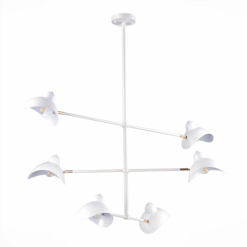 SL1801.503.06 Люстра подвесная ST-Luce Белый/Белый E14 6*60W MINNE фото 3