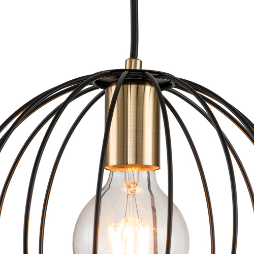 Настенный светильник Escada 10176/1A E27*60W Black/Brass фото 4