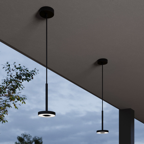 Светильник садово-парковый со светодиодами Verano черный 35185/H черный фото 2