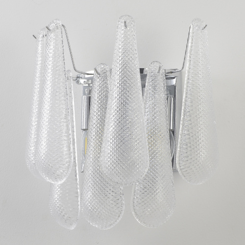 Crystal Lux Люстра Crystal Lux FONTAIN AP2 CHROME фото 2 Crystal Lux Люстра Crystal Lux FONTAIN AP2 CHROME фото 2