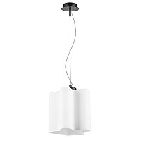802117 Подвес NUBI 1х40W E27 ЧЕРНЫЙ МАТОВЫЙ/БЕЛЫЙ