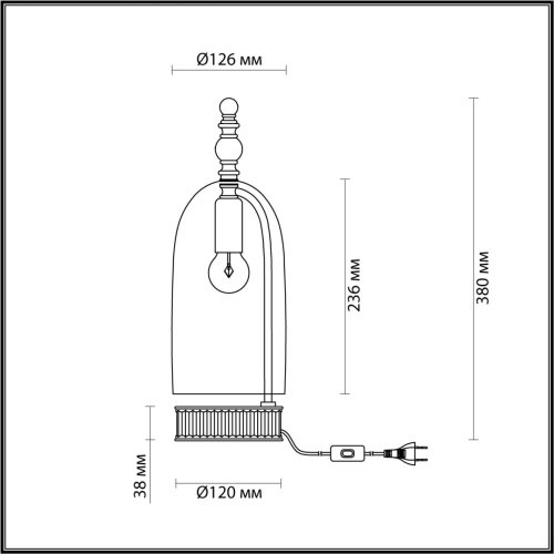 4892/1T NEO ODL_EX22 147 бронзовы/коньячный/стекло Настольная лампа E14 1*40W BELL фото 3 4892/1T NEO ODL_EX22 147 бронзовы/коньячный/стекло Настольная лампа E14 1*40W BELL фото 3