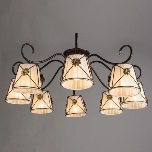 Потолочная люстра Arte Lamp FORTUNA A5495PL-8BR фото 2 Потолочная люстра Arte Lamp FORTUNA A5495PL-8BR фото 2