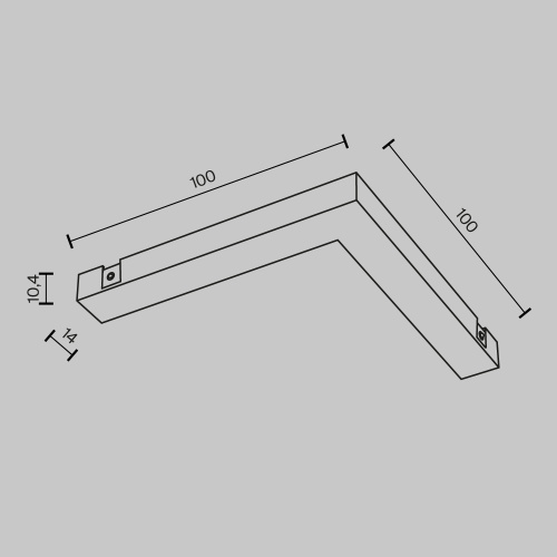 Комплектующие для систем освещения с токоведущими элементами Technical TRA172CPC-1B фото 2