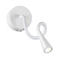 4255/3WL HIGHTECH ODL21 475 белый/металл Настен.светильник выкл на базе IP20 LED 3W 270Лм 3000K ODDS