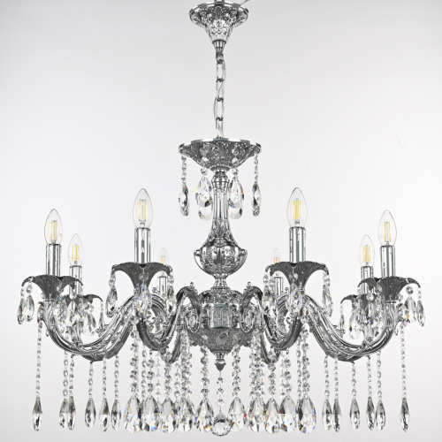 Люстра с хрустальными подвесками AL79101/8/250 A Ni Bohemia Ivele Crystal (Богемия Ивеле Кристалл) фото 4 Люстра с хрустальными подвесками AL79101/8/250 A Ni Bohemia Ivele Crystal (Богемия Ивеле Кристалл) фото 4