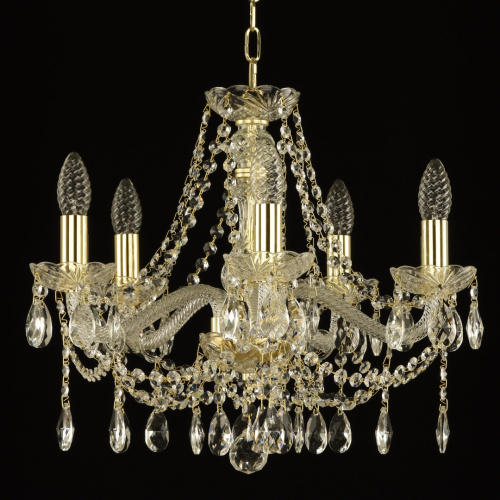 Люстра хрустальная 107/5/165 G Bohemia Ivele Crystal (Богемия Ивеле Кристалл) фото 3 Люстра хрустальная 107/5/165 G Bohemia Ivele Crystal (Богемия Ивеле Кристалл) фото 3