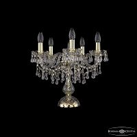 Настольная лампа с хрустальными подвесками 1410L/5/141-39 G V0300 Bohemia Ivele Crystal (Богемия Ивеле Кристалл)