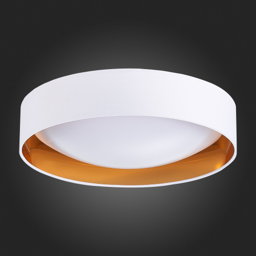 SLE201122-01 Светильник потолочный Белый, Золотистый/Белый LED 1*24W 4000K ORBIO фото 4