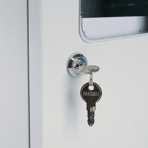 Шкаф учетно-распределительный навесной ЩУРн-1/6 STEKKER EBX60-3/1/6.2-54  IP54 (285*190*145) сталь, серия ArcaMetal фото 8