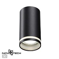 370889 OVER NT22 470 черный Светильник накладной IP20 GU10 9W 220V ULAR
