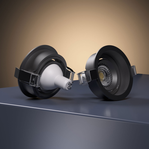 Светильник встраиваемый Tune черный 25014/01 фото 5