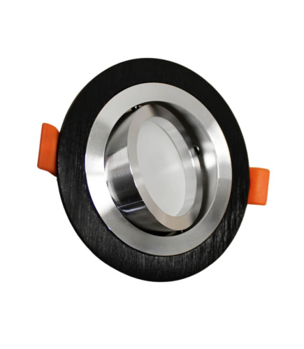 Встраиваемый точечный светильник Lumina Deco Duka LDC 8062-D90 BK+SL фото 2