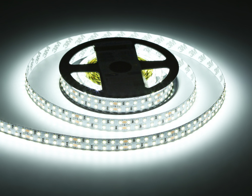 Светодиодная лента двухрядная 24В 2835 240Led 24Вт/м 6500K IP20 5м фото 8 Светодиодная лента двухрядная 24В 2835 240Led 24Вт/м 6500K IP20 5м фото 8