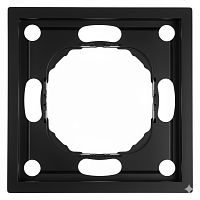 Рамка STEKKER, PFR00-5001-05 1-местная, серия Эмили, черный уголь, soft touch