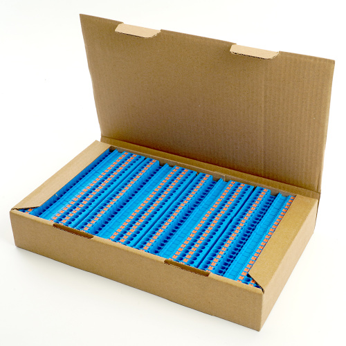 Зажим пружинный, 3-проводной проходной ЗНИ - 2,5 , JXB PT 2.5  TW, синий LD573-2-25 фото 5