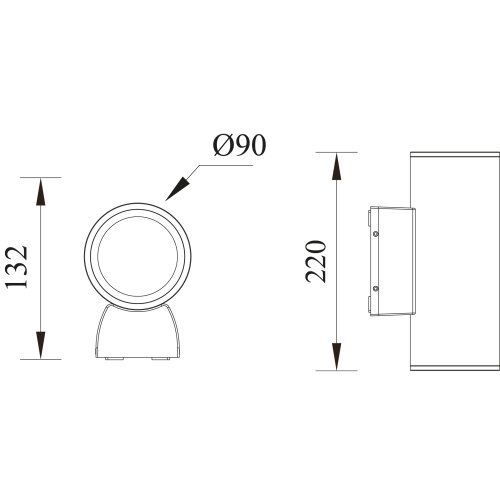 Настенный фонарь Natural Concepts, Арт. NC-803092-DG фото 2