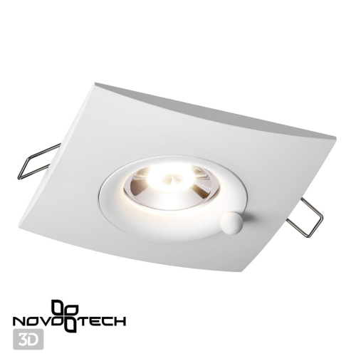 370793 SPOT NT21 596 белый Светильник встраиваемый влагозащищенный IP44 GU10 50W 220V WATER