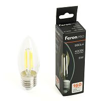 Лампа светодиодная Feron.PRO LB-1206 Свеча E27 980LM 6W 175-265V 4000K