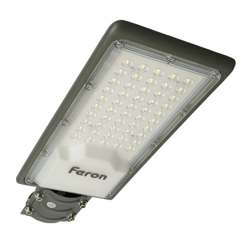 Светодиодный уличный консольный светильник Feron SP3032 50W 6400K 230V, серый фото 8