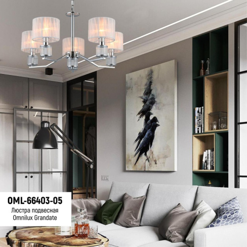 Люстра подвесная OML-66403-05 фото 4 Люстра подвесная OML-66403-05 фото 4