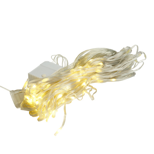 Светодиодная гирлянда Feron CL26 занавес Водопад  2*2м  + 3м 230V 2700К с контроллером, c питанием от сети, прозрачный шнур фото 5