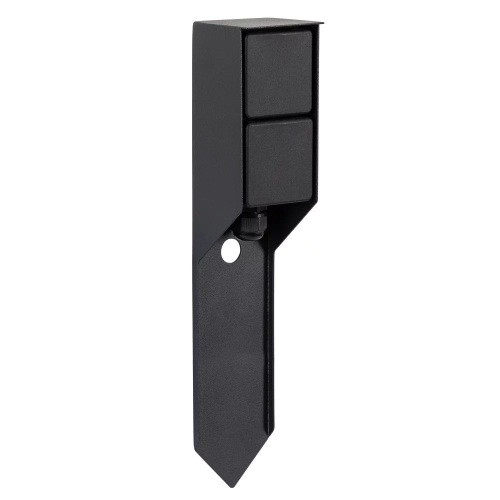 Розетка уличная Feron TM201, 220-230V, 16A, IP44, 70*60*380мм, черный
