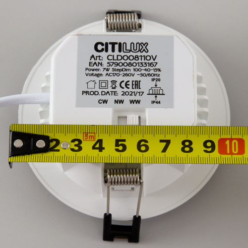Citilux Акви CLD008110V LED Встраиваемый светильник Белый фото 20 Citilux Акви CLD008110V LED Встраиваемый светильник Белый фото 20
