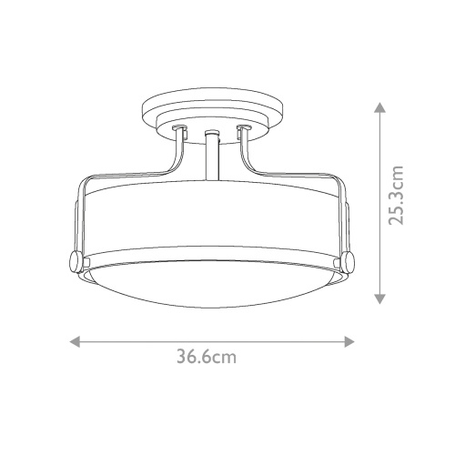 Потолочный светильник Hinkley, Арт. HK-HARPER-SFS-HB фото 2 Потолочный светильник Hinkley, Арт. HK-HARPER-SFS-HB фото 2