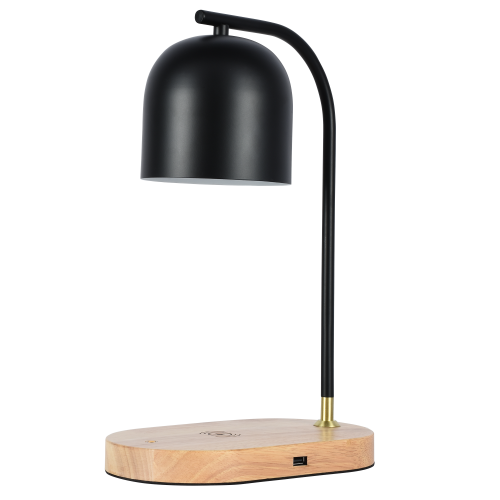 Настольная лампа черная E27 беспроводная зарядка 37см Zortes DESKLIGHT ZRS.1066.01 фото 3