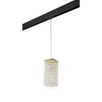 PRO795422 Светильник д/1-фазн трека CRISTALLO 1х40W G9 ЗОЛОТО/ЧЕРНЫЙ (795422+595007)