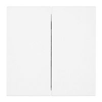 Выключатель 2-клавишный (механизм), STEKKER, 250В, 10А, серия Мия, RSW10-3104-01, белая магнолия