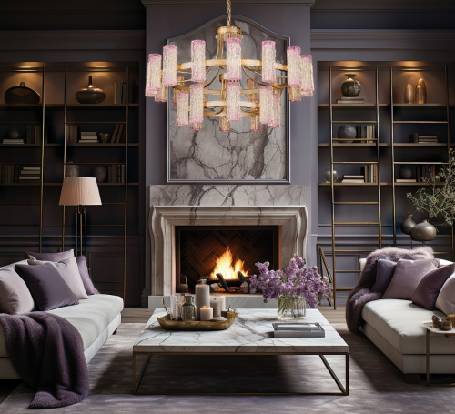 Люстра подвесная Inverno Rose FL1090-24P фото 4