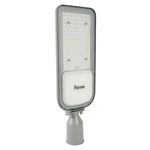 Светодиодный уличный консольный светильник Feron SP3050 100W 5000K 230V, серый фото 3