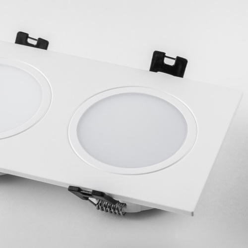 012826 Рамка (светильник) PVC д/LED-модулей 941хх и LED-ламп D50мм PIANO 2x QUAD БЕЛЫЙ IP65 фото 2 012826 Рамка (светильник) PVC д/LED-модулей 941хх и LED-ламп D50мм PIANO 2x QUAD БЕЛЫЙ IP65 фото 2