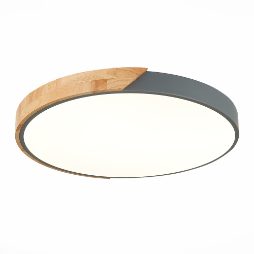 SLE200972-01 Светильник потолочный Серый, Светлое дерево/Белый LED 1*45W 3000K/4000K/6000K FESTA фото 4