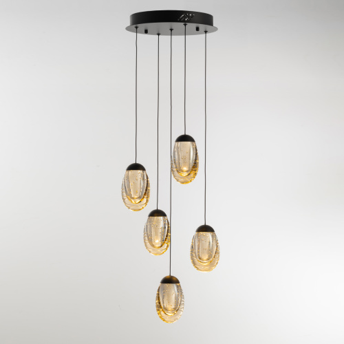 Подвесной светильник MD25090022-5A matt black/champagne фото 4