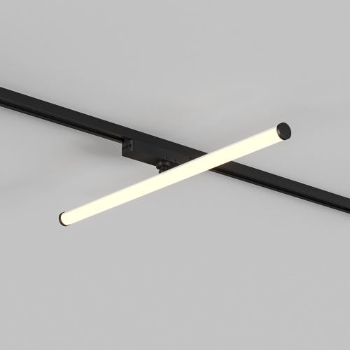 DK6638-BK Поворотный однофазный трековый светильник STROM со светодиодом L600mm 220V 15W 150° 3000K IP20 черный алюминий/акрил фото 5