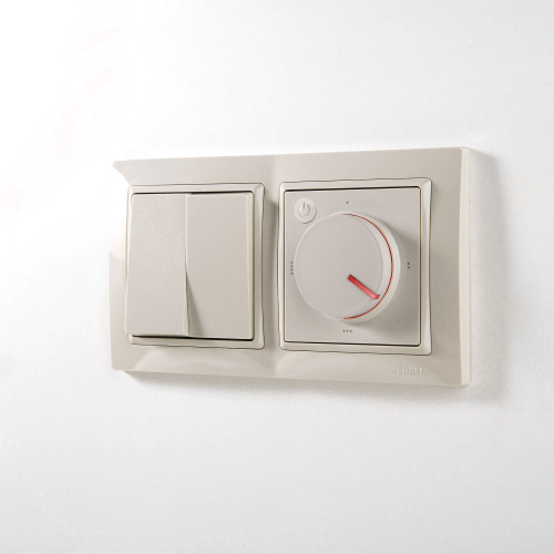 Выключатель двухклавишный проходной (слоновая кость) W1122003 фото 5