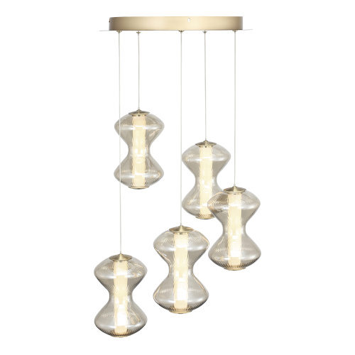 SL6136.233.01 Светильник подвесной ST-Luce золото/коньячный LED 1*28W 3000K SPINE фото 6