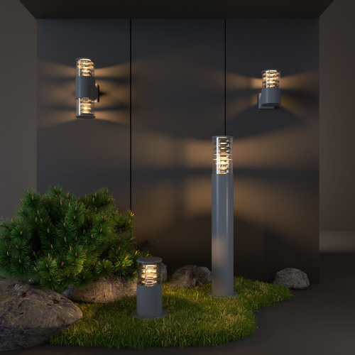 Настенный уличный светильник 1408 Techno cерый IP54 1408 Techno cерый фото 3 Настенный уличный светильник 1408 Techno cерый IP54 1408 Techno cерый фото 3