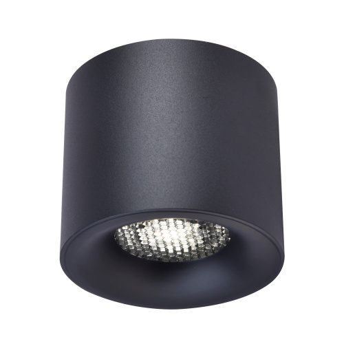 ST761.433.10 Светильник потолочный черный LED 1*10W 3000K 530Lm Ra 36° IP20 D80xH70 170-240VV Накладные светильники