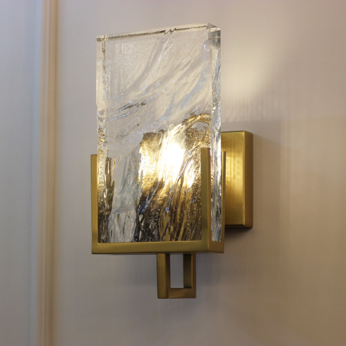 Бра Cloyd MINERAL W1 / выс. 30 см - хрусталь - латунь (арт.20165) фото 4