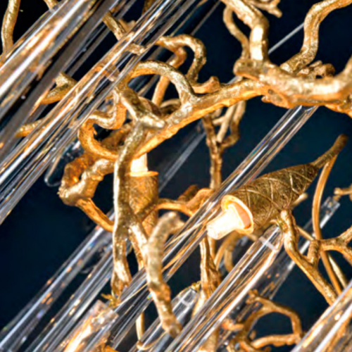 Люстра Cloyd SURINAM C8 / Ø60 см - латунь - бесцвет. стекло (арт.10977) фото 4