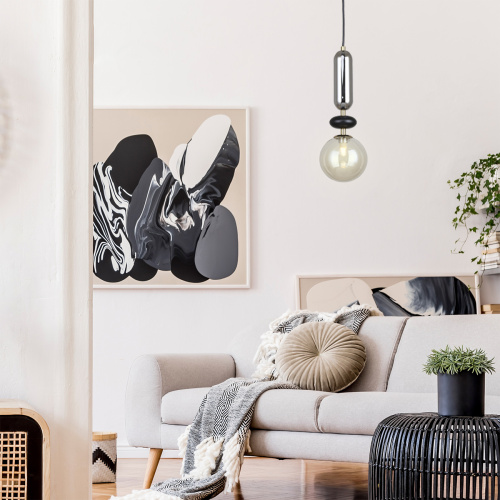 Подвесной светильник Escada 2102/1S G9*40W Black/Amber/Smoke фото 2