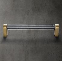 Ручка-скоба Lambeth Crystal L.15.2 Lac.Burnished Brass