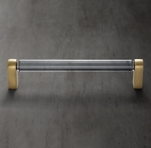 Ручка-скоба Lambeth Crystal L.15.2 Lac.Burnished Brass